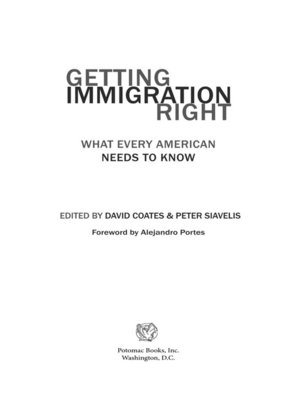 cover image of Getting Immigration Right
